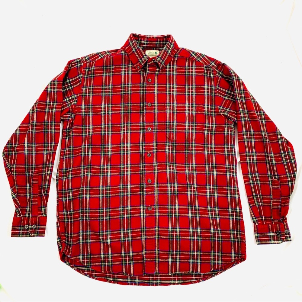 Vintage L.L.Bean Flannel Button Down Shirt Medium